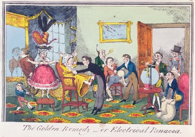 The Golden Remedy or Electrical Panacea by George Cruikshank